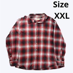 American Eagle Outfitters Red and Black Plaid Shirt